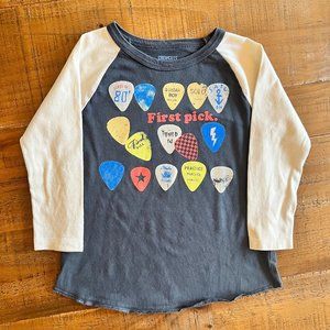 Boys Crewcuts Raglan 3/4 Sleeve Length Shirt Size 6-7